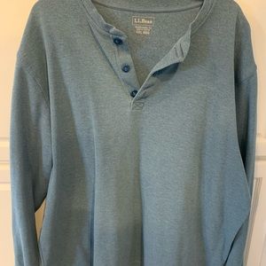 Light Blue LL Bean Mens Long Sleeve Shirt